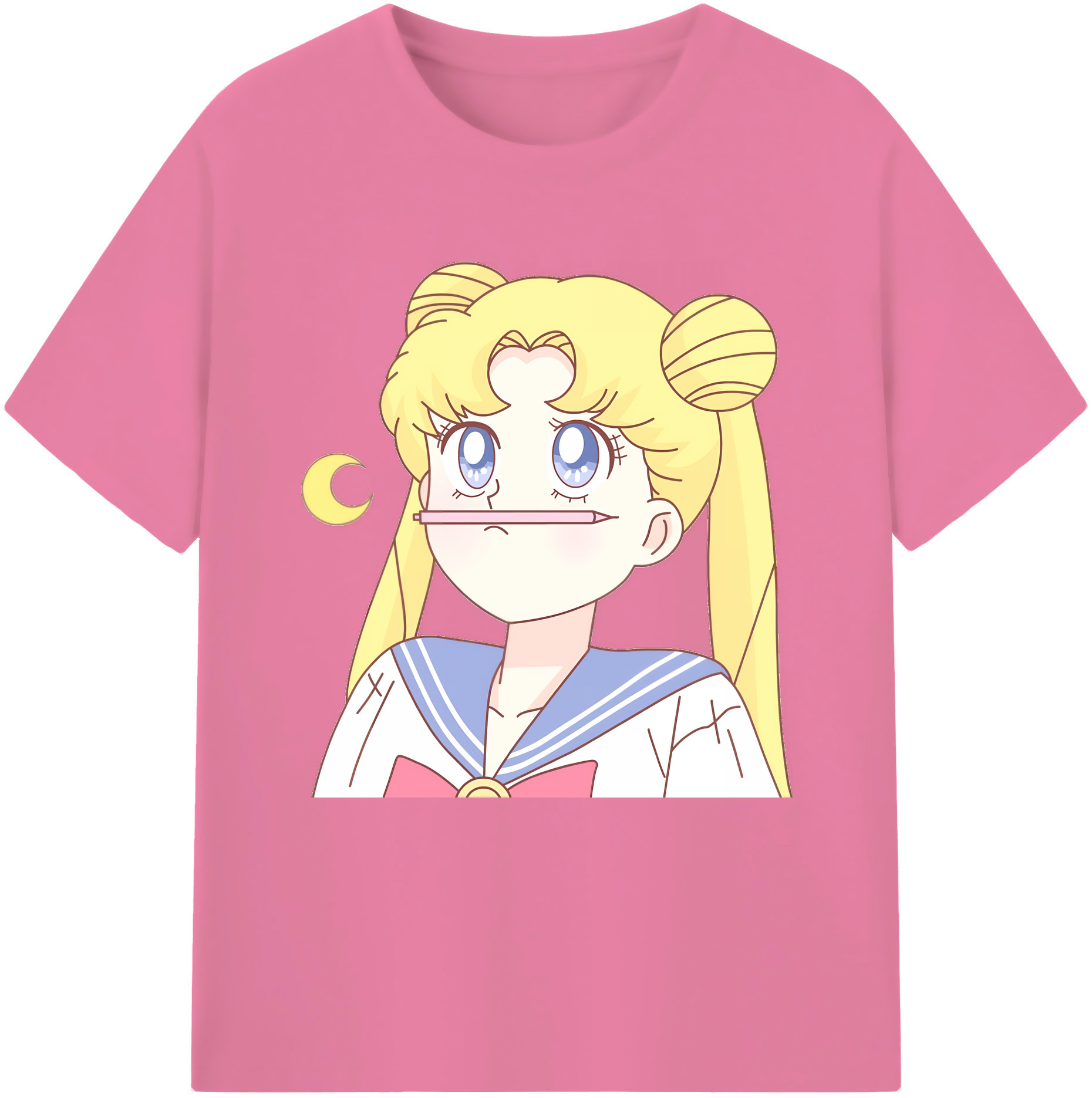 （画像用） 美少女戦士セーラームーン 愛野 美奈子 あいの みなこ Sailor Moon Aino Minako 綿100％半袖Tシャツ（フロントプリント）